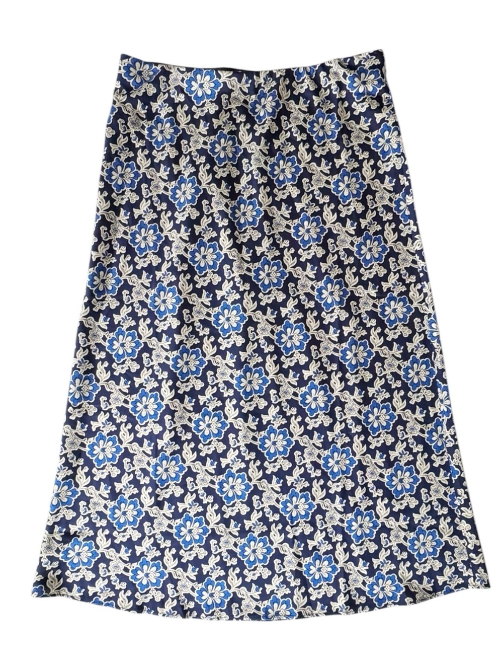 J Crew Gwyneth Slip Skirt in Floral Luster Charmeuse | MEDIUM NWT - Picture 5 of 9